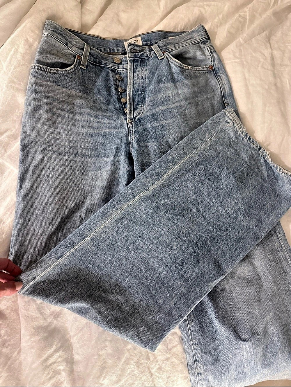 Citizens of Humanity Annina Jeans in Tularosa Wide Leg Blue